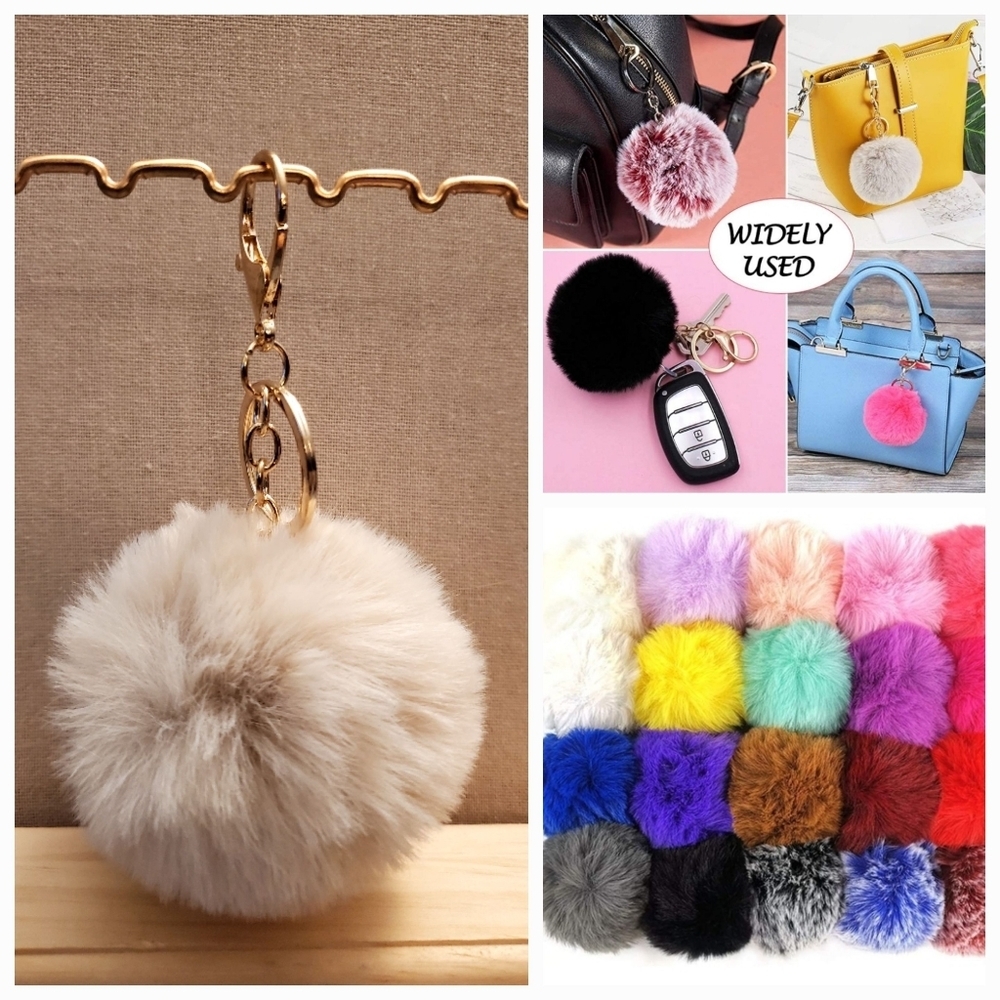 Cute Fashion Faux-Fur Puff Ball